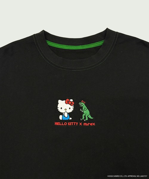 DOUBLE NAME（ダブルネーム）の「【m:rex】ハローキティコラボ BIG TEE（Tシャツ/カットソー・レディース・オフホワイト/ブラック・FREE）」の3枚目の写真
