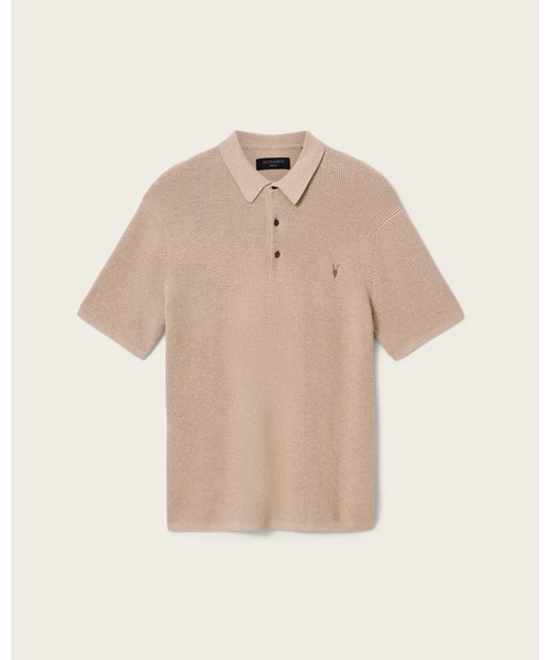 ALLSAINTS(オールセインツ)の「ASPEN WAFFLE TEXTURE RAMSKULL POLO SHIRT | ASPEN ワッフル テクスチャー ラムスカル ポロ シャツ(ポロシャツ・メンズ・グレー系その他・S/M/L)」の6枚目の写真
