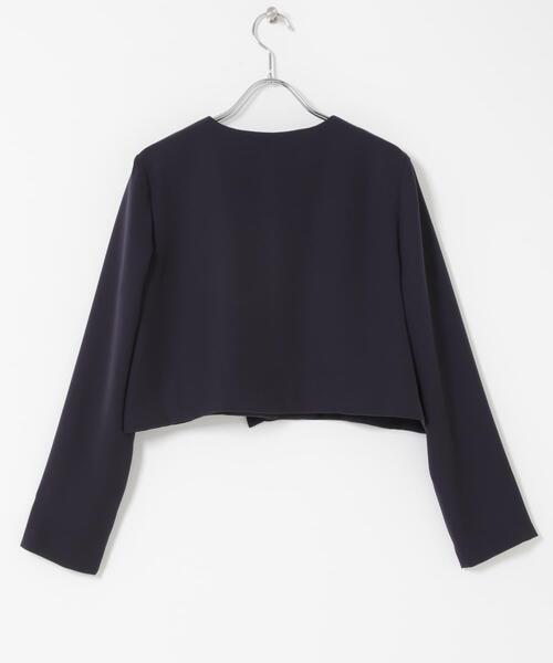 URBAN RESEARCH ROSSO WOMEN(アーバンリサーチ ロッソ)の「kaene シフォンフリルジャケット(スーツジャケット・レディース・ベージュ/ネイビー・MEDIUM)」の17枚目の写真