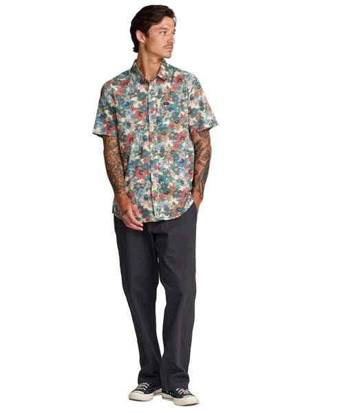RVCA(ルーカ)の「RVCA メンズ BOTANICAL SS 半袖シャツ 【2026年春夏モデル】(シャツ/ブラウス・メンズ・ベージュ系その他2/レッド系その他・X-LARGE/SMALL/MEDIUM/LARGE)」の7枚目の写真