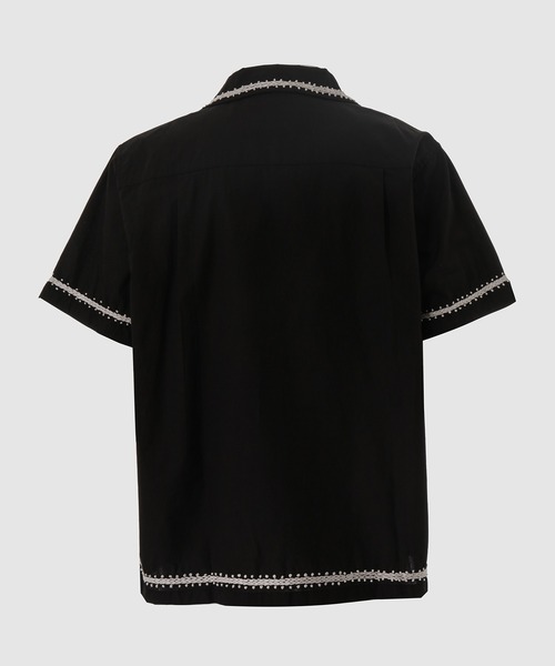 NOMA t.d.(ノーマティーディー)の「Trim Embroidery Open Collar SS Shirt(シャツ/ブラウス・メンズ・オリーブ/ベージュ/ブラック・4/3)」の10枚目の写真