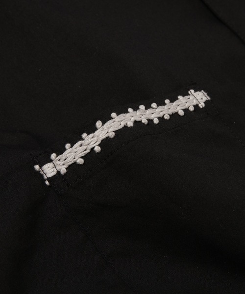 NOMA t.d.(ノーマティーディー)の「Trim Embroidery Open Collar SS Shirt(シャツ/ブラウス・メンズ・オリーブ/ベージュ/ブラック・4/3)」の6枚目の写真