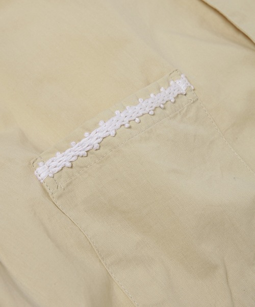 NOMA t.d.(ノーマティーディー)の「Trim Embroidery Open Collar SS Shirt(シャツ/ブラウス・メンズ・オリーブ/ベージュ/ブラック・4/3)」の9枚目の写真