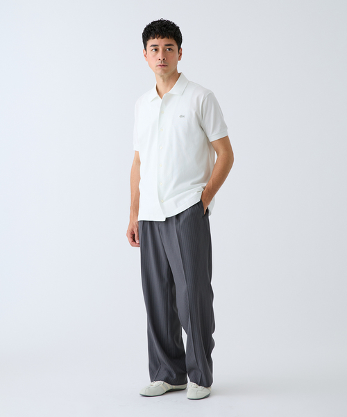 LACOSTE(ラコステ) 別注 COOLMAX フルオープン 半袖ポロシャツ（T