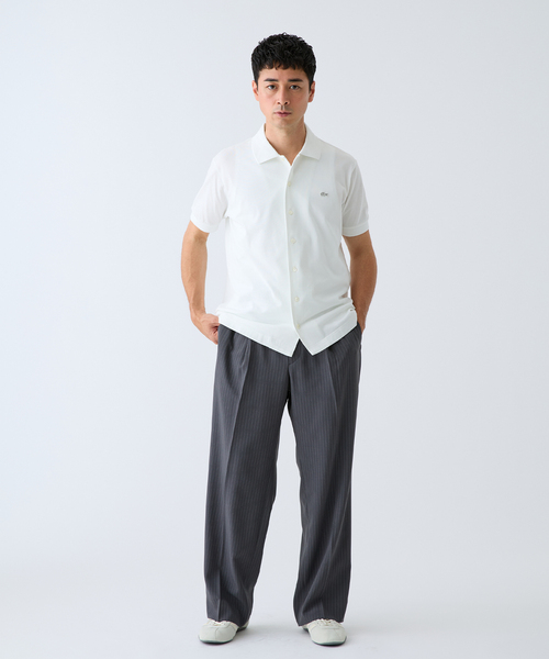 LACOSTE(ラコステ)の「LACOSTE(ラコステ) 別注 COOLMAX フルオープン 半袖ポロシャツ(Tシャツ/カットソー・メンズ・ブラック/ホワイト/ブルー系その他・2/3/4/5/6)」の16枚目の写真