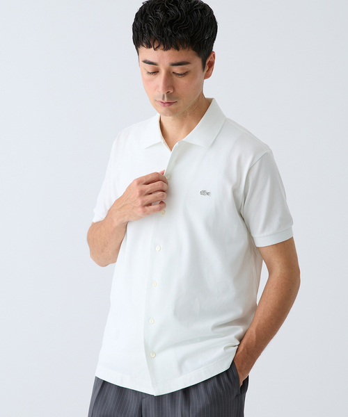 LACOSTE(ラコステ) 別注 COOLMAX フルオープン 半袖ポロシャツ（T