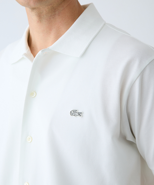 LACOSTE(ラコステ)の「LACOSTE(ラコステ) 別注 COOLMAX フルオープン 半袖ポロシャツ(Tシャツ/カットソー・メンズ・ブラック/ホワイト/ブルー系その他・2/3/4/5/6)」の21枚目の写真