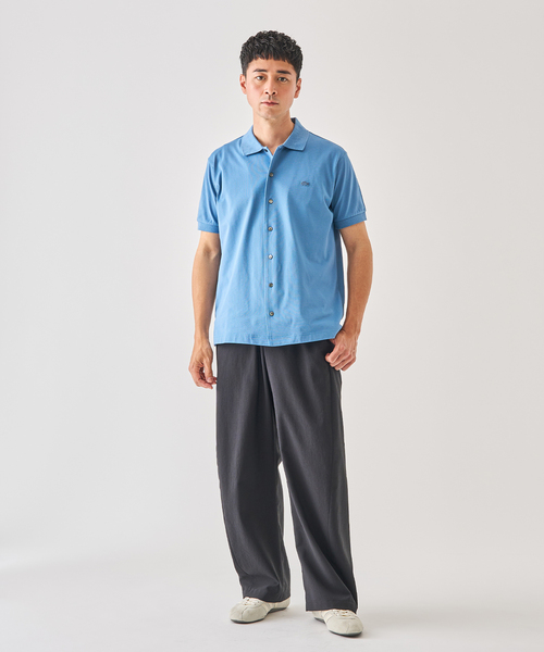 LACOSTE(ラコステ) 別注 COOLMAX フルオープン 半袖ポロシャツ（T