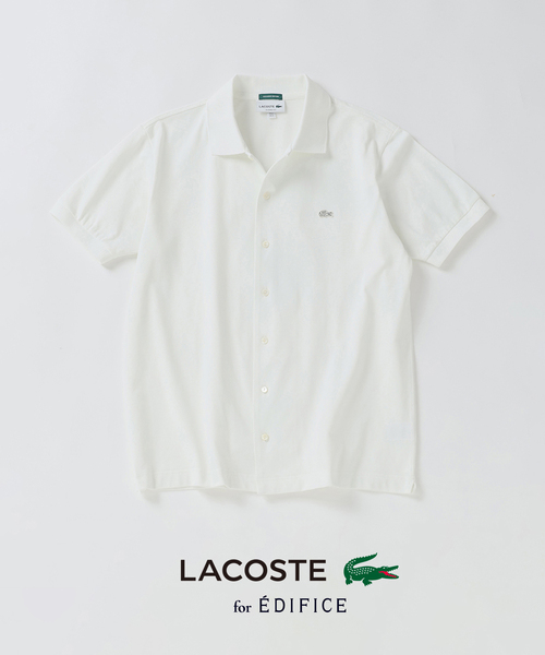 LACOSTE(ラコステ)の「LACOSTE(ラコステ) 別注 COOLMAX フルオープン 半袖ポロシャツ(Tシャツ/カットソー・メンズ・ブラック/ホワイト/ブルー系その他・2/3/4/5/6)」の4枚目の写真
