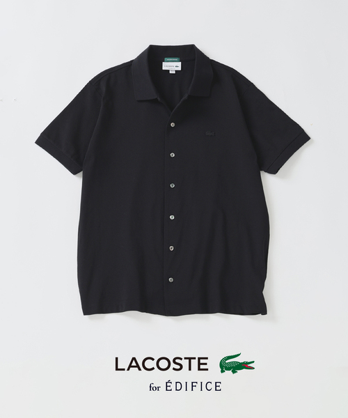 LACOSTE(ラコステ)の「LACOSTE(ラコステ) 別注 COOLMAX フルオープン 半袖ポロシャツ(Tシャツ/カットソー・メンズ・ブラック/ホワイト/ブルー系その他・2/3/4/5/6)」の6枚目の写真