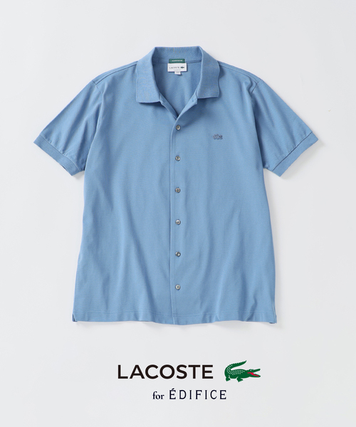 LACOSTE(ラコステ)の「LACOSTE(ラコステ) 別注 COOLMAX フルオープン 半袖ポロシャツ(Tシャツ/カットソー・メンズ・ブラック/ホワイト/ブルー系その他・2/3/4/5/6)」の5枚目の写真