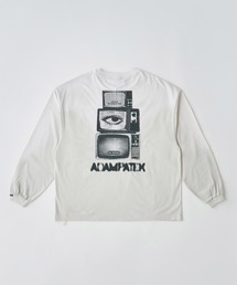 mlt5601-noise aging embroidered long-sleeved T ロングスリーブTシャツ(AP2614023)