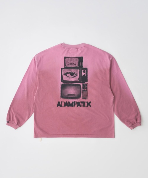 ADAM PATEK(アダムパテック)の「mlt5601-noise aging embroidered long-sleeved T ロングスリーブTシャツ(AP2614023)(Tシャツ/カットソー・メンズ・ブラック/グリーン/ピンク/ホワイト・2/1)」の4枚目の写真