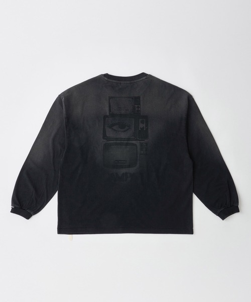 ADAM PATEK(アダムパテック)の「mlt5601-noise aging embroidered long-sleeved T ロングスリーブTシャツ(AP2614023)(Tシャツ/カットソー・メンズ・ブラック/グリーン/ピンク/ホワイト・2/1)」の2枚目の写真