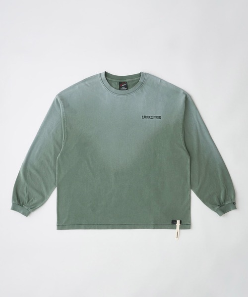 ADAM PATEK(アダムパテック)の「mlt5601-noise aging embroidered long-sleeved T ロングスリーブTシャツ(AP2614023)(Tシャツ/カットソー・メンズ・ブラック/グリーン/ピンク/ホワイト・2/1)」の8枚目の写真