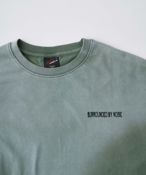 ADAM PATEK(アダムパテック)の「mlt5601-noise aging embroidered long-sleeved T ロングスリーブTシャツ(AP2614023)(Tシャツ/カットソー・メンズ・ブラック/グリーン/ピンク/ホワイト・2/1)」の7枚目の写真