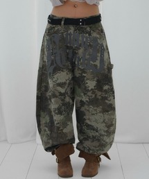 FANCY CLUB（ファンシークラブ）の「A'GEM/9 × .kom 『FANCY CLUB/ファンシークラブ』TOOTH JAM WIDE DENIM PANTS/トゥースジャムワイドデニムパンツ（デニムパンツ）」