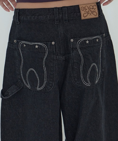 A'GEM/9 × .kom 『FANCY CLUB/ファンシークラブ』TOOTH JAM WIDE DENIM