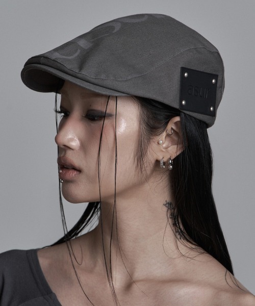 as you are(アズユーアー)の「◇ASYOUARE◇AU ロゴ ハンチング キャップ AU LOGO HUNTING CAP(キャスケット・レディース・チャコール/ブラック・FREE)」の13枚目の写真