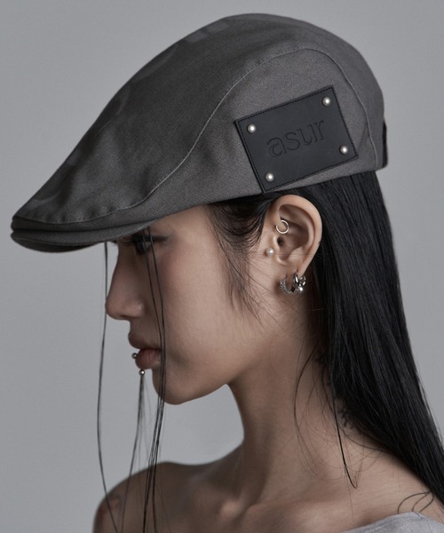 as you are(アズユーアー)の「◇ASYOUARE◇AU ロゴ ハンチング キャップ AU LOGO HUNTING CAP(キャスケット・レディース・チャコール/ブラック・FREE)」の16枚目の写真