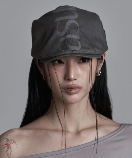 as you are(アズユーアー)の「◇ASYOUARE◇AU ロゴ ハンチング キャップ AU LOGO HUNTING CAP(キャスケット・レディース・チャコール/ブラック・FREE)」の17枚目の写真