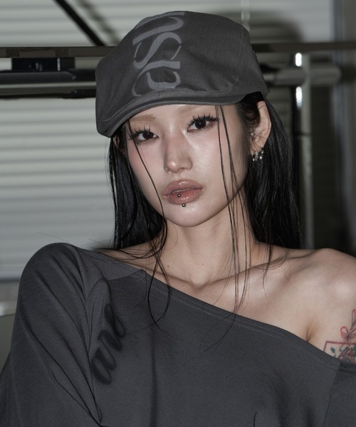 as you are(アズユーアー)の「◇ASYOUARE◇AU ロゴ ハンチング キャップ AU LOGO HUNTING CAP(キャスケット・レディース・チャコール/ブラック・FREE)」の19枚目の写真