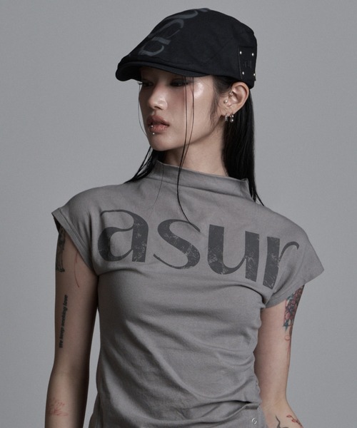 as you are(アズユーアー)の「◇ASYOUARE◇AU ロゴ ハンチング キャップ AU LOGO HUNTING CAP(キャスケット・レディース・チャコール/ブラック・FREE)」の8枚目の写真