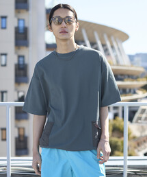 Firsthand（ファーストハンド）の「Firsthand/ファーストハンド サイドポケット スピンドル テック サーマル ショートスリーブ Tシャツ / ビッグシルエット（Tシャツ/カットソー）」