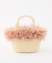 one after another NICE CLAUP | チュール付きかごバック(かごバッグ)