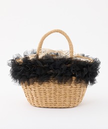 one after another NICE CLAUP | チュール付きかごバック(かごバッグ)