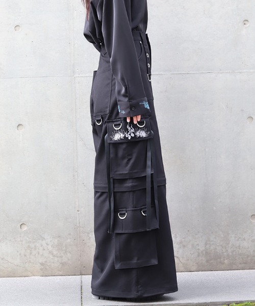 REZEN（リゼン）の「彼岸花×鬼火２ＷＡＹパンツ（その他パンツ・メンズ・ローズ/ブルーパープル/ライトグレー・SMALL/MEDIUM）」の17枚目の写真