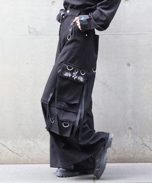 REZEN（リゼン）の「彼岸花×鬼火２ＷＡＹパンツ（その他パンツ・メンズ・ローズ/ブルーパープル/ライトグレー・SMALL/MEDIUM）」の14枚目の写真