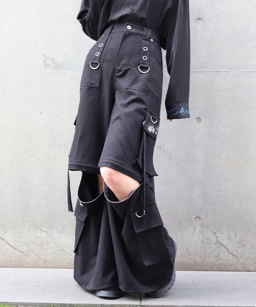 REZEN（リゼン）の「彼岸花×鬼火２ＷＡＹパンツ（その他パンツ・メンズ・ローズ/ブルーパープル/ライトグレー・SMALL/MEDIUM）」の12枚目の写真