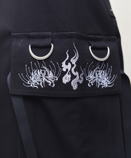 REZEN（リゼン）の「彼岸花×鬼火２ＷＡＹパンツ（その他パンツ・メンズ・ローズ/ブルーパープル/ライトグレー・SMALL/MEDIUM）」の10枚目の写真