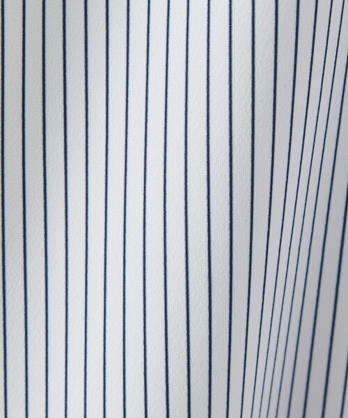 ABAHOUSE（アバハウス）の「【ON/OFF兼用】ストライプ＆デニムライク　360°ストレッチ ワイドカラーシャツ / FLEX SHIRTS（シャツ/ブラウス・メンズ・ホワイト/サックスブルー/インディゴブルー・46/48/44/50）」の19枚目の写真