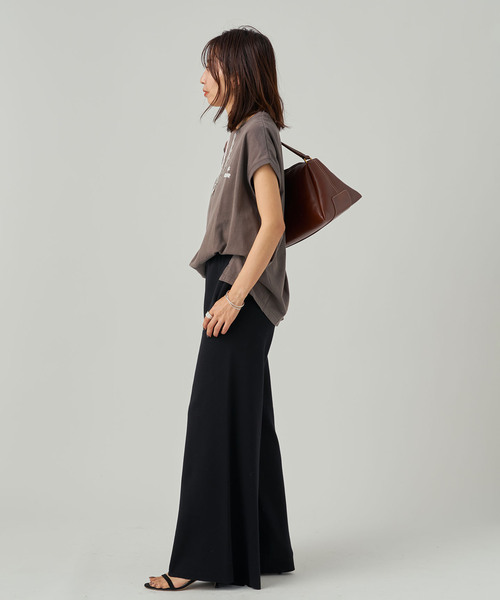 VERMEIL par iena（ヴェルメイユパーイエナ）の「ニットパンツ（その他パンツ・レディース・ブラック/チャコールグレー・38/36）」の4枚目の写真