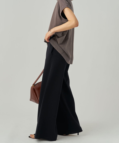 VERMEIL par iena（ヴェルメイユパーイエナ）の「ニットパンツ（その他パンツ・レディース・ブラック/チャコールグレー・38/36）」の8枚目の写真