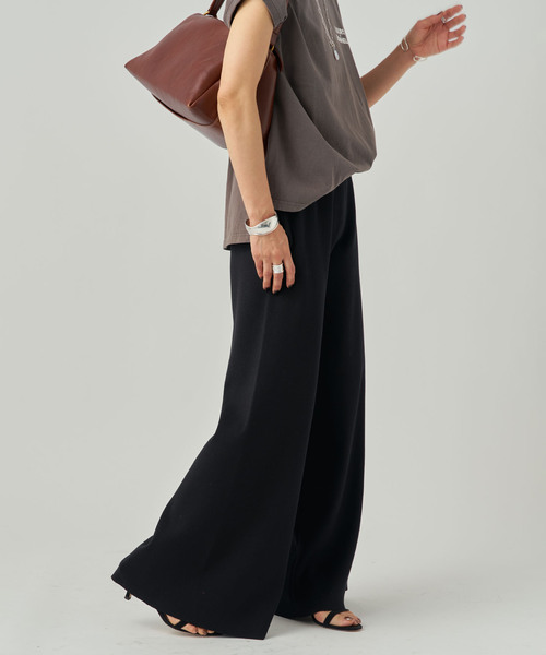 VERMEIL par iena（ヴェルメイユパーイエナ）の「ニットパンツ（その他パンツ・レディース・ブラック/チャコールグレー・38/36）」の10枚目の写真