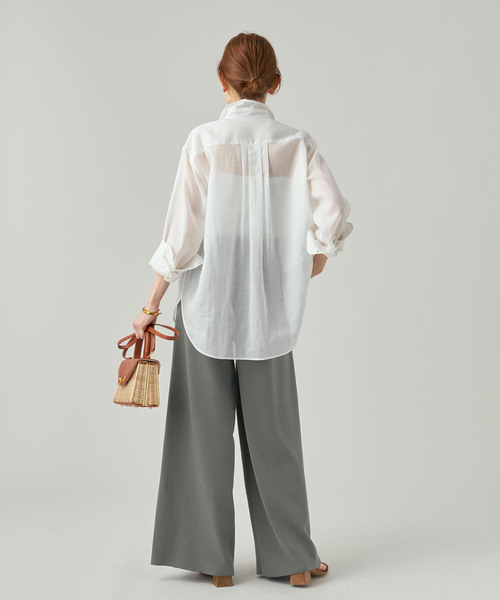 VERMEIL par iena（ヴェルメイユパーイエナ）の「ニットパンツ（その他パンツ・レディース・ブラック/チャコールグレー・38/36）」の14枚目の写真