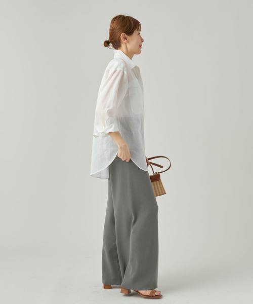 VERMEIL par iena（ヴェルメイユパーイエナ）の「ニットパンツ（その他パンツ・レディース・ブラック/チャコールグレー・38/36）」の15枚目の写真