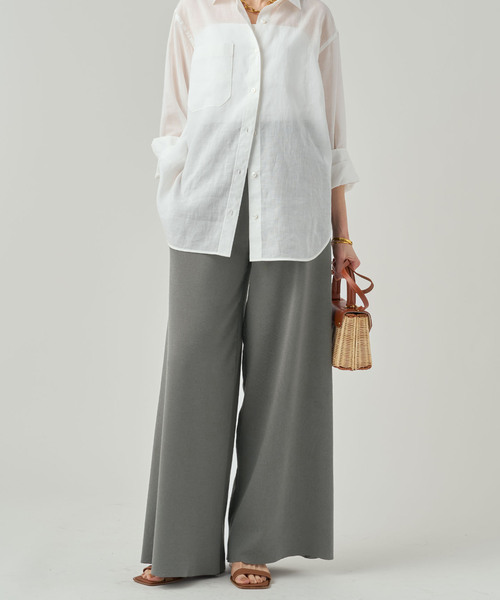 VERMEIL par iena（ヴェルメイユパーイエナ）の「ニットパンツ（その他パンツ・レディース・ブラック/チャコールグレー・38/36）」の16枚目の写真