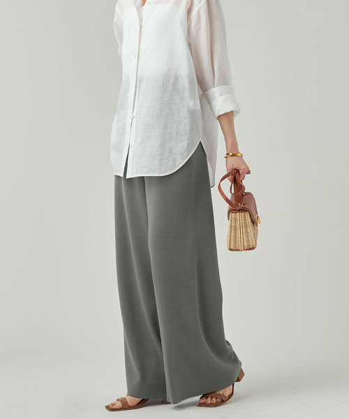 VERMEIL par iena（ヴェルメイユパーイエナ）の「ニットパンツ（その他パンツ・レディース・ブラック/チャコールグレー・38/36）」の17枚目の写真