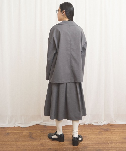 fig London(フィグロンドン)の「standard knot button jacket(テーラードジャケット・レディース・チャコールグレー/グレー・FREE)」の22枚目の写真