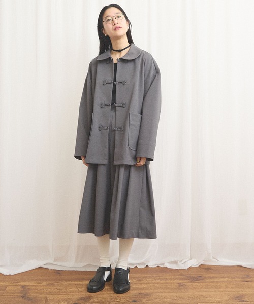 fig London(フィグロンドン)の「standard knot button jacket(テーラードジャケット・レディース・チャコールグレー/グレー・FREE)」の21枚目の写真