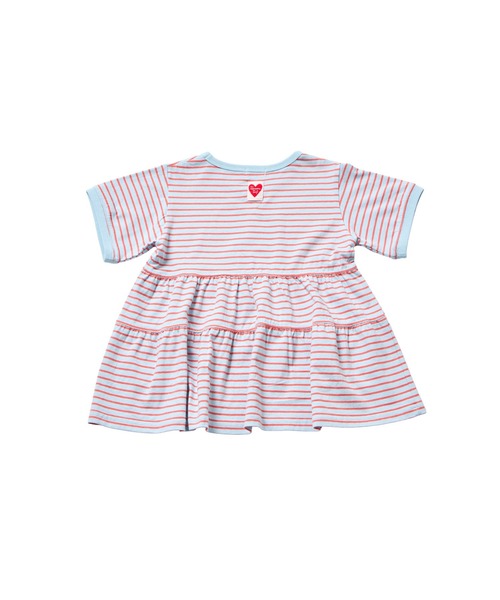 pairmanon(ペアマノン)の「【綿100%】ガールズ ハートタグ付き ボーダーティアード半袖Tシャツ(Tシャツ/カットソー・キッズ・ピンク系その他/ホワイト系その他/ブルー系その他/グリーン系その他/ピンク系その他2・100/110/120/130/140/150/90)」の19枚目の写真