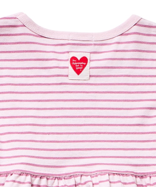 pairmanon(ペアマノン)の「【綿100%】ガールズ ハートタグ付き ボーダーティアード半袖Tシャツ(Tシャツ/カットソー・キッズ・ピンク系その他/ホワイト系その他/ブルー系その他/グリーン系その他/ピンク系その他2・100/110/120/130/140/150/90)」の21枚目の写真