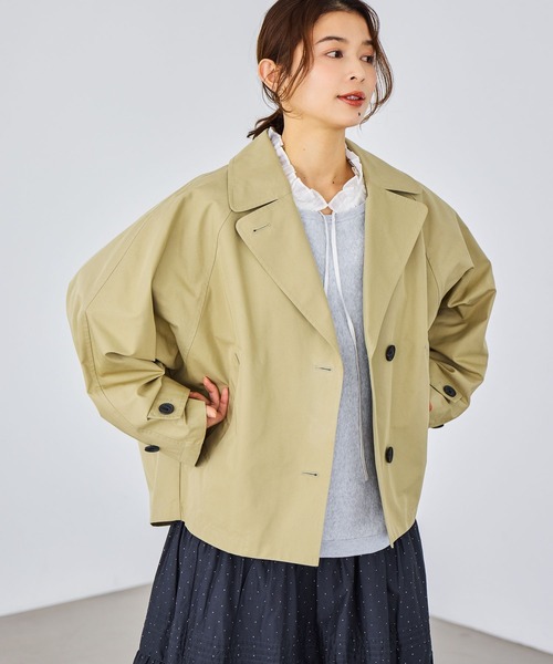 studio CLIP（スタディオクリップ）の「ドルマンショートブルゾン（ブルゾン・レディース・ネイビー/ベージュ・FREE）」の3枚目の写真