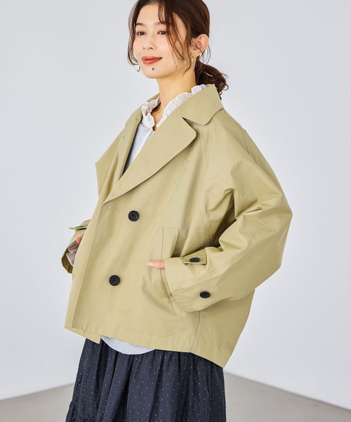 studio CLIP（スタディオクリップ）の「ドルマンショートブルゾン（ブルゾン・レディース・ネイビー/ベージュ・FREE）」の5枚目の写真