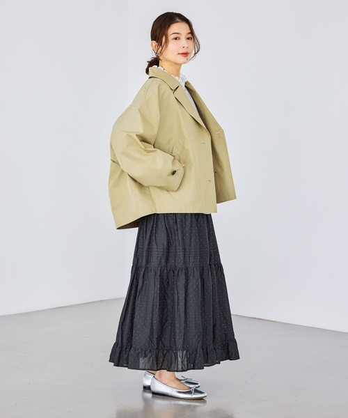 studio CLIP（スタディオクリップ）の「ドルマンショートブルゾン（ブルゾン・レディース・ネイビー/ベージュ・FREE）」の11枚目の写真