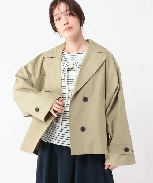 studio CLIP（スタディオクリップ）の「ドルマンショートブルゾン（ブルゾン・レディース・ネイビー/ベージュ・FREE）」の13枚目の写真